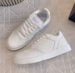Korean-style ins fashion leather platform <b>shoes</b> with embossed design, low-top casual <b>shoes</b>, casual and versatile couple's style - Product Image 2