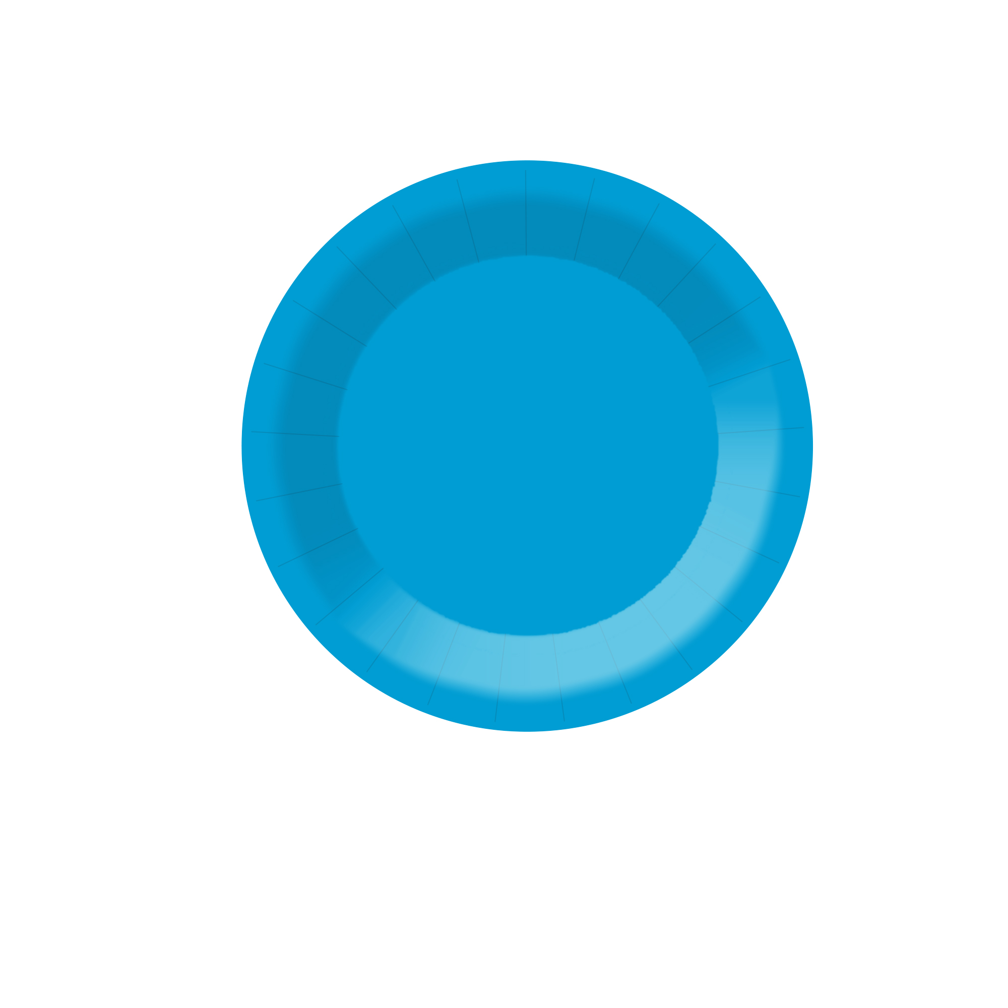 Plato de papel de 9 pulgadas * 8 piezas