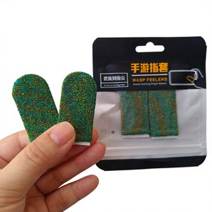 Fingertips Sweat-Proof Touch Screen Thumb Gloves Silver Fiber Non-slip Sensitive Mobile Touch Sleeves for PUBG Mobile <b>Gaming</b> - Product Image 1