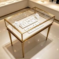 Vitrine à bijoux GZowin avec éclairage LED, robuste, légère, écologique, recyclable, étanche, personnalisable, portable