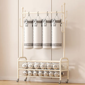 Porte-vêtements double couche multifonctionnel <span class=keywords><strong>pas</strong></span> <span class=keywords><strong>cher</strong></span>, design multifonction, support métallique sur pied - Product Image 3