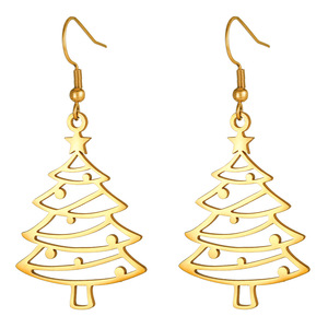 2026 Christmas Stud <b>Earrings</b> Stainless Steel Star Shape Party Fashion Drop <b>Earrings</b> - Product Image 5