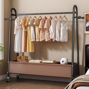 Fourniture transfrontalière Conception simple Nouveau <span class=keywords><strong>porte</strong></span>-vêtements de stockage <span class=keywords><strong>Porte</strong></span>-vêtements en acier au carbone peu encombrant - Product Image 3