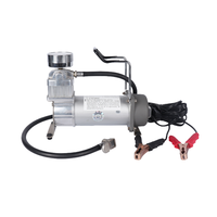 Compresseur d'air métallique DC 12V portable avec moniteur de pression des pneus, pompe monocylindre à faible bruit