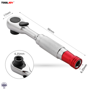 Professional Finger <strong>Ratchet</strong> <strong>Wrench</strong> 1/4 Inch Right Angle Screwdriver Bit Holder 72 Teeth Gear For Home DIY Use - Product Image 3