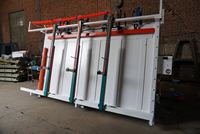Presse automatique pour l'assemblage de cadres de portes et fenêtres - Conception à cylindre latéral pour le travail du bois