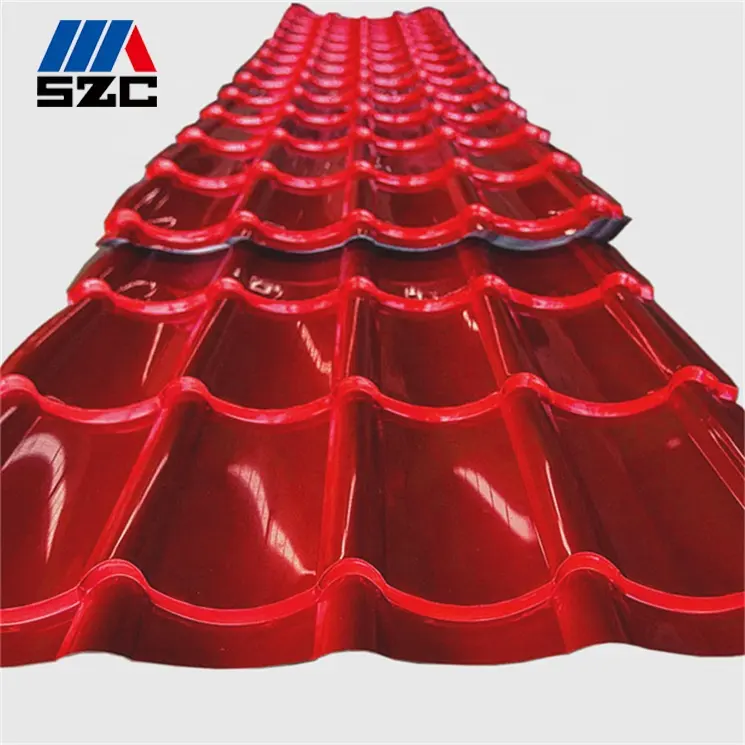 Factory Outlet 14 Gauge Red Color Corrugated Galvanized Steel Roofing Sheet Gi Iron Sheets Price