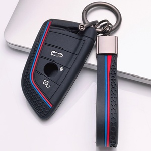 Housse de clé de voiture en silicone avec <span class=keywords><strong>porte</strong></span>-clés assorti compatible avec <span class=keywords><strong>BMW</strong></span> Série 1 2, convient aux clés <span class=keywords><strong>BMW</strong></span> Série X1 <span class=keywords><strong>X2</strong></span> X3 X4 X5 X6 X7 - Product Image 4