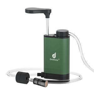 Bomba de filtro de agua con carcasa de Metal de 3 etapas de 0,01 micras con membrana UF de fibra hueca para viajes de emergencia Camping supervivencia al aire libre - Product Image 1