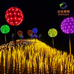 En gros extérieur IP65 étanche <span class=keywords><strong>15</strong></span> pièces/ensemble LED blé lumière pour extérieur 50 acier inoxydable nordique lumières Noel pelouse lumières 360 - Product Image 1