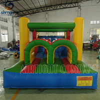 Jeu d'obstacles gonflable combiné de location en PVC de qualité supérieure pour adultes en plein air