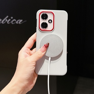Leather Texture Shockproof Anti-Shock <b>Camera</b> Frame Protect 360 Full Wrap Protection Magnetic Mobile Phone Case For Honor 500 Pro - Product Image 3
