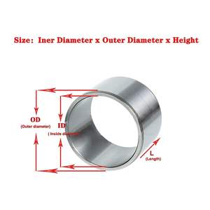 บูชเหล็ก แบริ่งแบบปลอกใน เส้นผ่านศูนย์กลางภายใน 38-45 มม. เส้นผ่านศูนย์กลางภายนอก 48-55 มม. ความยาว 20 25 30 มม. - Product Image 6