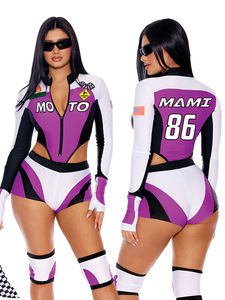 Disfraz de Piloto de Carreras para Mujer, Económico, Promocional, Mono Sexy para Halloween - Product Image 2