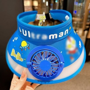 หมวกกันแดดคุโรมิพร้อมพัดลมปรับได้สำหรับเด็กใช้กลางแจ้งในฤดูร้อน - Product Image 4