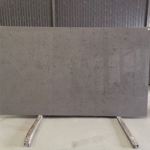 TMZ Stone ODM/OEM Dalle polie en quartz artificiel gris Bianco 4008 de haute qualité pour comptoir de cuisine et dessus de vanité - Product Image 1