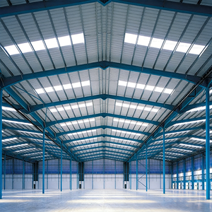 Structure en acier préfabriquée multi-voûtes sur mesure de grande envergure pour entrepôt, école, appartement, usage extérieur, moderne - Product Image 1