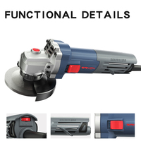 Meuleuse d'angle sans balais 1250W haute performance 125mm pour la découpe et le meulage du métal et de la pierre