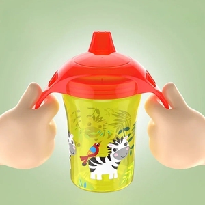 <span class=keywords><strong>Tasse</strong></span> d'apprentissage pour bébé 260 ml avec double poignée, couvercle rabattable, sans BPA, anti-fuite, biberon pour nourrissons, <span class=keywords><strong>tasse</strong></span> à <span class=keywords><strong>bec</strong></span> de canard avec couvercle - Product Image 4