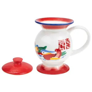 搞笑Spittoon杯创意新颖陶瓷杯复古怀旧水杯咖啡杯带盖茶杯
