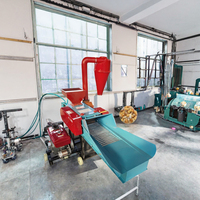 Broyeur à fourrage multifonctionnel, coupe-paille, déchiqueteur, broyeur, utilisation à sec et humide, haute efficacité, vente en gros