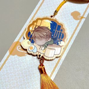 พวงกุญแจไม้การ์ตูนแบบกำหนดเองพร้อมพู่ห้อย ของขวัญพวงกุญแจไม้สลักเลเซอร์ พวงกุญแจไม้แท้ พวงกุญแจแบบกำหนดเอง - Product Image 2