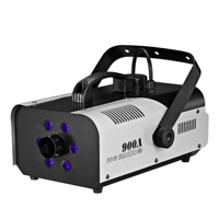 Machine à fumée et à brouillard LED en métal MOKE 900W avec télécommande filaire/sans fil pour spectacles sur scène, mariages, fêtes