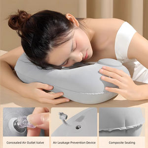 Almohada de Viaje Inflable en Forma de U, Cojín de Soporte para el Cuello, Cómodo para Dormir, Inflable con Presión - Product Image 3