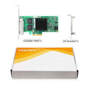 Adattatore Server <span class=keywords><strong>NIC</strong></span> Ceacent CC8350-T4V2 NUOVO i350-T4V2 PCI-Express PCI-<span class=keywords><strong>E</strong></span> con Quattro Porte Gigabit RJ45 - Product Image 6