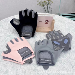 Wholesale Half Finger Non-slip Thin Gloves Gym Gloves for Women Training - Product Image 4