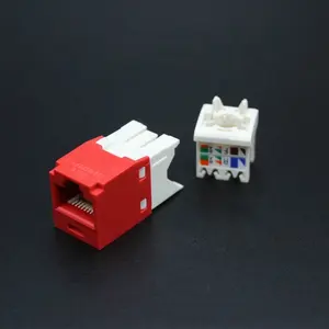 Jack modular cat6/cat5e rj45, jack de chaveiro utp com preço de fábrica