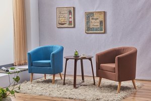 Prima Tùy Chỉnh Vòng Bàn Cà Phê 2 Để 4 Người Bàn Ngắn Bằng Đá Cẩm Thạch Kim Loại Trà - Product Image 3