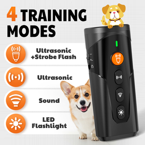 Répulsif à ultrasons pour <span class=keywords><strong>chien</strong></span> haute puissance 3, portable, 23 pieds, dispositif de dissuasion d'aboiement à ultrasons pour correcteur de comportement des animaux de compagnie - Product Image 2