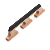 Jembatan Banjo Kayu Solid yang Dapat Disesuaikan dengan Fretboard Ebony Maple Turtledove untuk Banjo Empat/Lima/Enam Senar