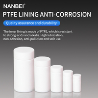 Réacteur autoclave à haute pression en acier inoxydable Ptfe doublé de téflon de laboratoire