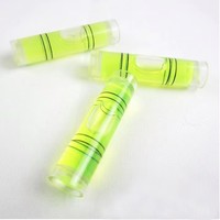 Niveau à bulle cylindrique en acrylique REALMAX 9,5x25mm, vert, haute précision, insert de niveau à bulle rond, prix de gros direct usine