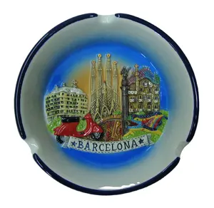Seramik porselen hatıra küllük 5 ", İspanyolca Barcelona