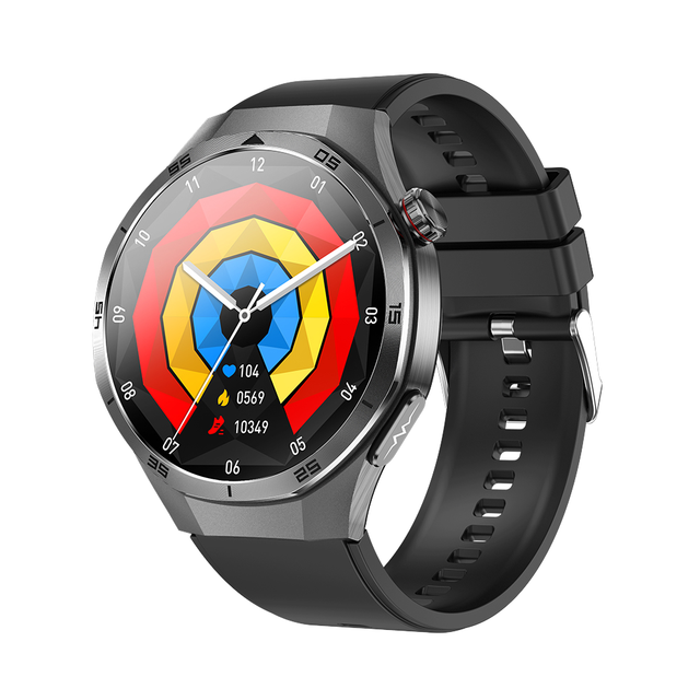 Sk40 1.56 Inch AMOLED Health Smartwatch for Men ECG HRV BT Calling NFC Digital Business Smartwatch SOS Touch Android Silica Gel