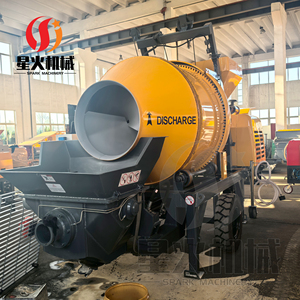 中型ミキサーコンクリートポンプトレーラーコンクリートミキサーポンプ移動式コンクリートミキサーポンプ付き - Product Image 3