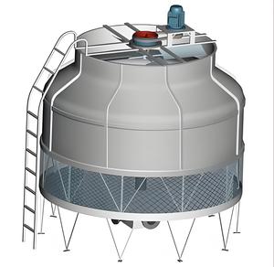 מגדל קירור זרימה נגדית FRP עם משאבת מנוע - מחליף חום אוויר למיכל מים ידידותי לסביבה - Product Image 4