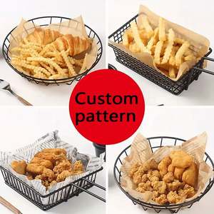 Al por mayor, papel encerado personalizado con logo, mantel individual de una sola cara para envolver hamburguesas, perritos calientes, pan y galletas - Product Image 3