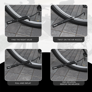 BOMB <b>Portable</b> 150 PSI High Pressure Mini Bike Hand Pump with Presta Schrader Valve Mini Bicycle Pump with Hose Pocket - Product Image 6