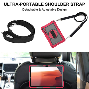 Funda flexible para tableta <span class=keywords><strong>Samsung</strong></span> <span class=keywords><strong>Galaxy</strong></span> Tab S10 FE Plus de <span class=keywords><strong>13</strong></span> pulgadas con mango giratorio de 360 °, soporte incorporado y portalápices - Product Image 6