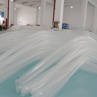 Tuyau flexible extensible personnalisé en TPU/PU/PVC transparent avec chambre à air, colonne d'air haute pression, anti-UV, durable et écologique pour