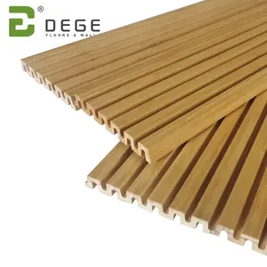 Waterproof Indoor & Outdoor Solid Hardwood Bamboo Wall Panel Cladding