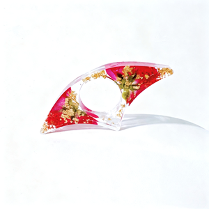 Marcapáginas de Resina con Forma de Flor de Nacimiento, Transparente, con Anillo para el Pulgar, Accesorios de Lectura para Maestros y Estudiantes - Product Image 6