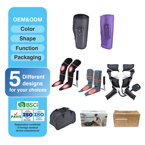 Leg Massager para Circulação Air Compression Bezerro Wraps com 3 Modos 3 Intensidades e Útil para RLS e Edema - Product Image 4