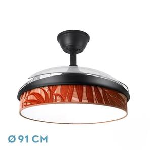 72W DC <b>fan</b> <b>with</b> 3 blades, 7200 lumens, 3000K/4000K/6000K, <b>remote</b> control, memory and timer, ideal for cooling and - Product Image 1