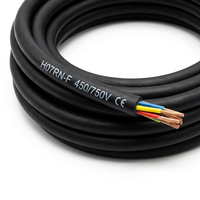 Câble d'alimentation industriel flexible robuste H07RN-F 450/750V, gaine en caoutchouc EPR néoprène, étanche IP67, résistant à l'huile et aux UV, -35°C