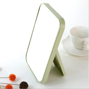 Miroir de maquillage de bureau pliable en plastique à bas prix pour achats mixtes, miroir en verre carré personnalisé à face unique - Product Image 6